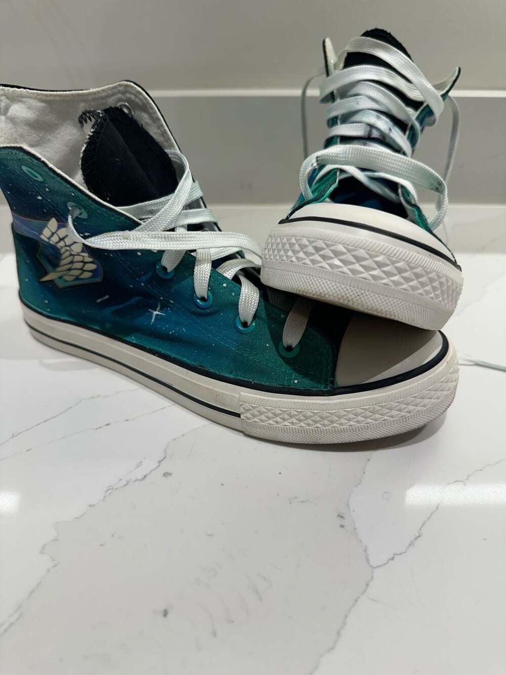 E-LOV Attack on Titan Wings of Liberty Galaxy High Top Canvas Sneakers